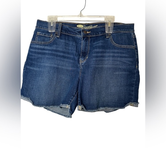 Old Navy Sweetheart Dark Blue Jean Shorts 14 - Picture 1 of 5